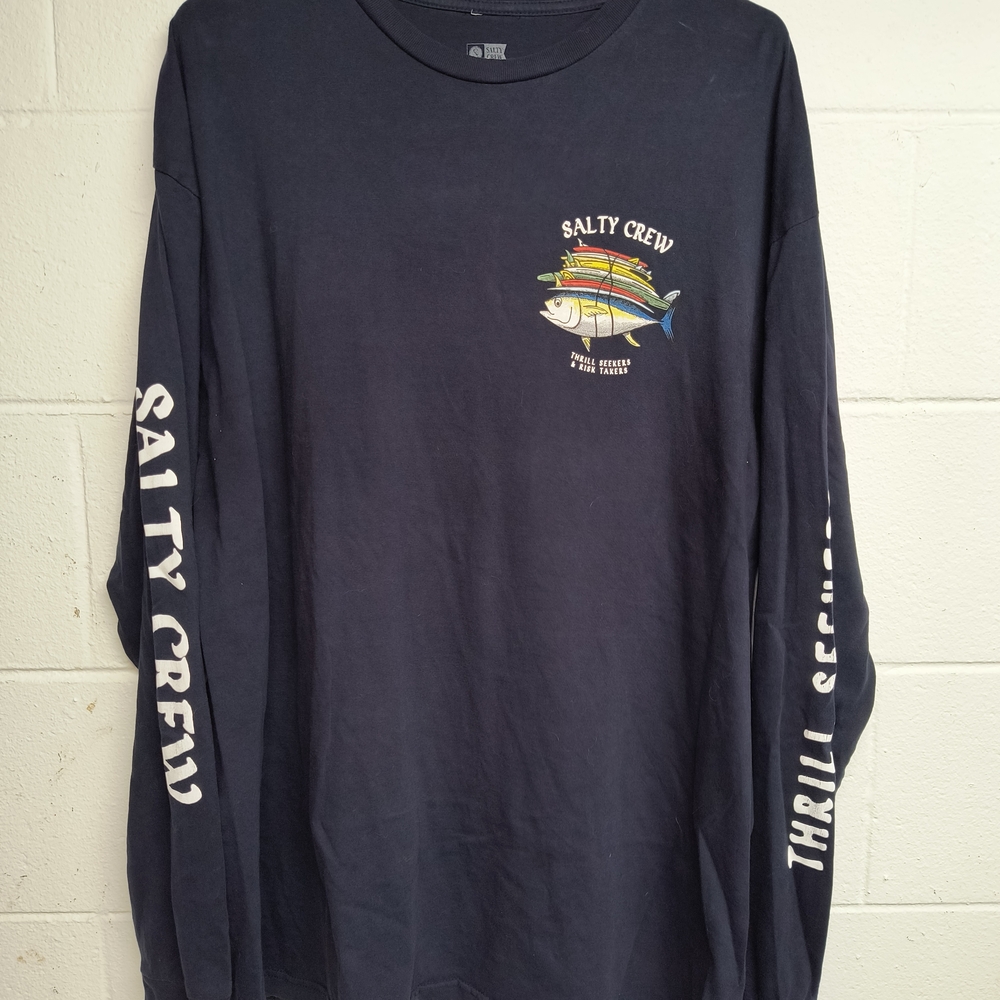 Salty Crew Navy Long Sleeve Shirt